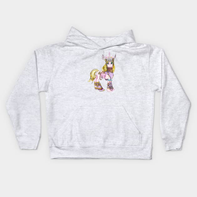 Silmeria Valpony Kids Hoodie by Dragon Lady Artistry